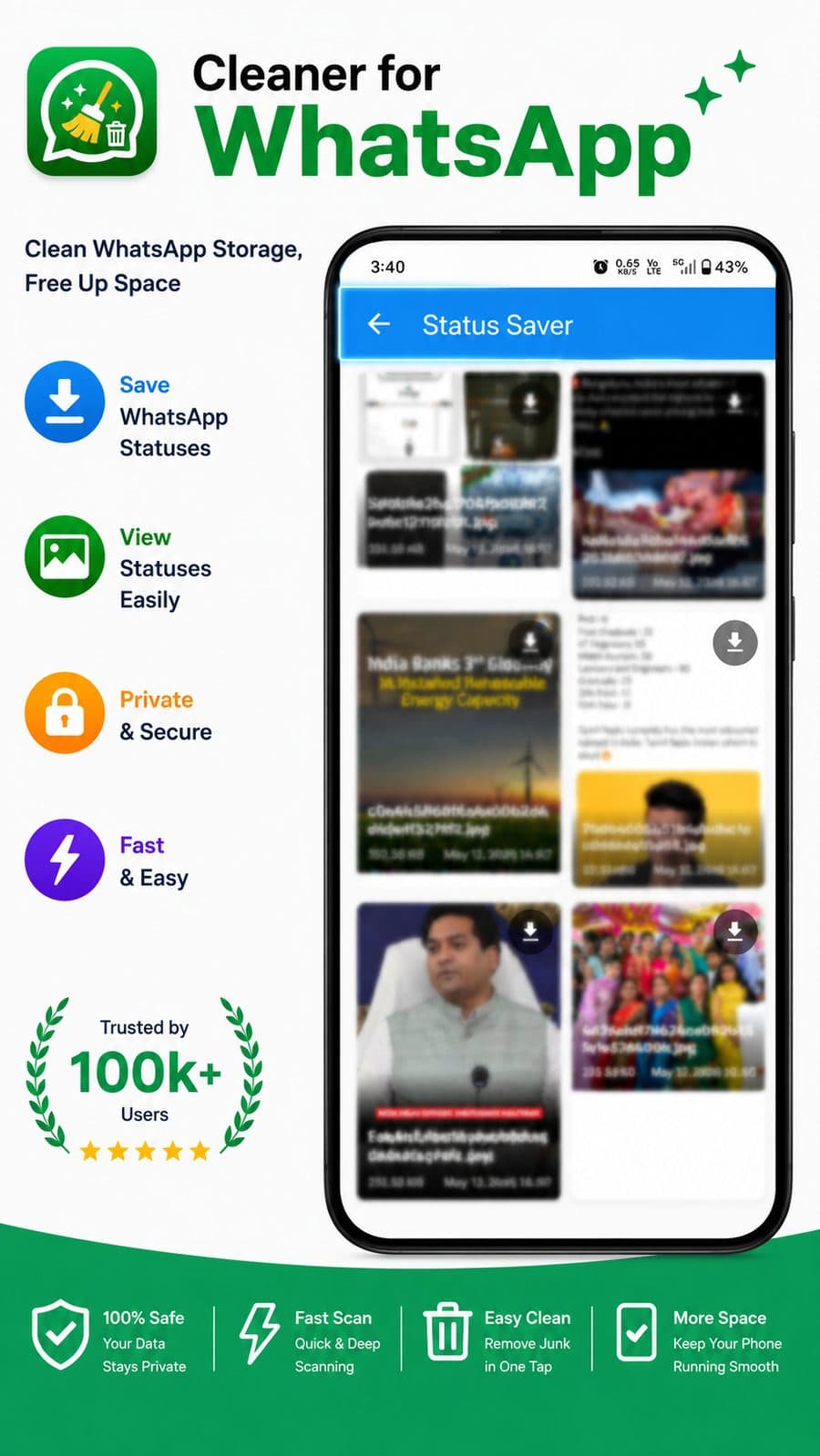 Cleaner for WhatsApp screenshot 5