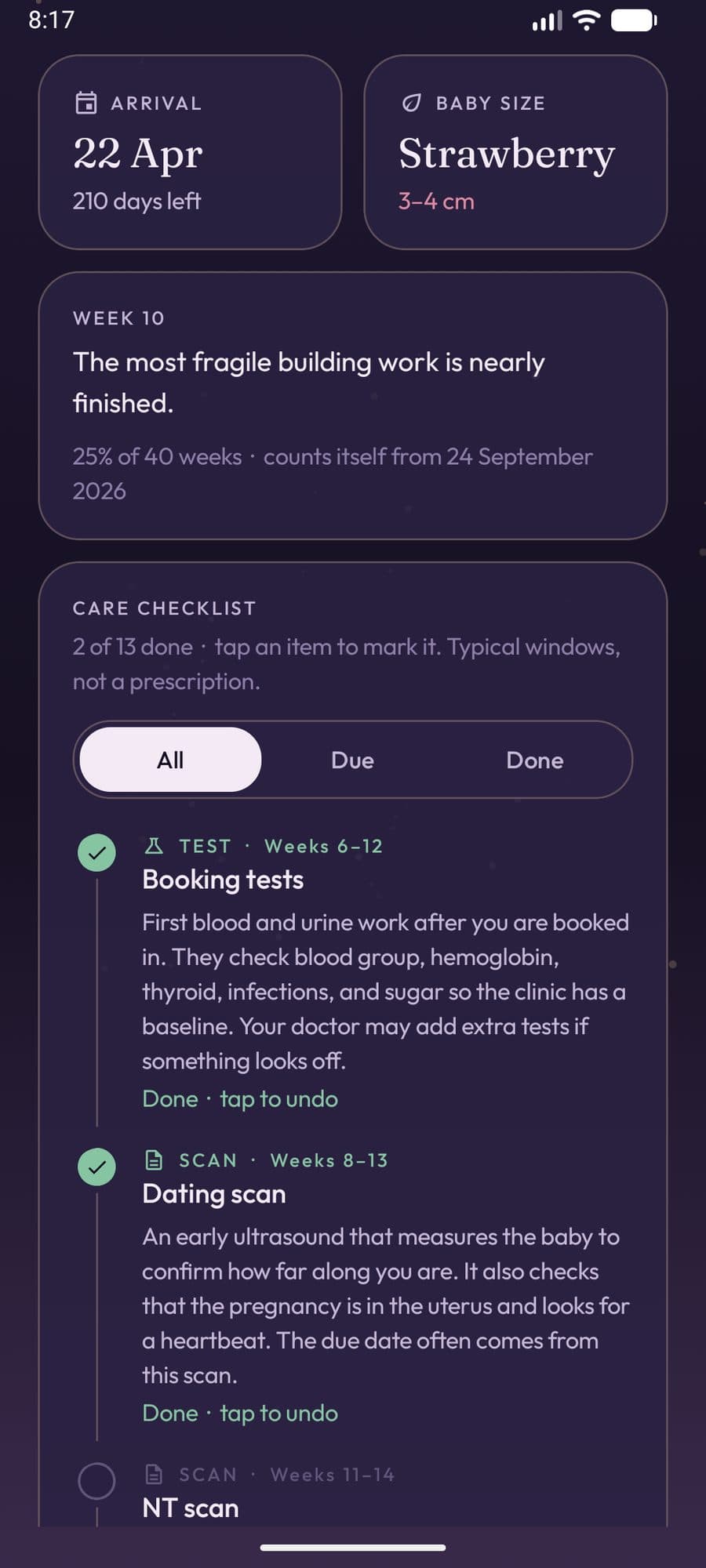 Prega Count: Pregnancy Counter screenshot 3